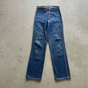 Vintage 80s Gitano Jeans Women's‎ 27x32 Blue Medium Wash Denim Straight Fit